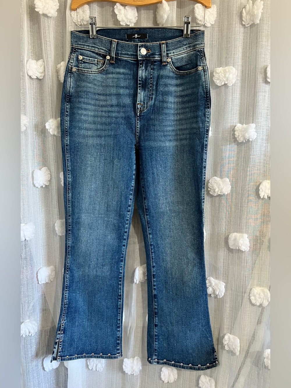 7 for all mankind Classic High-Rise Women’s Jeans in Medium Blue